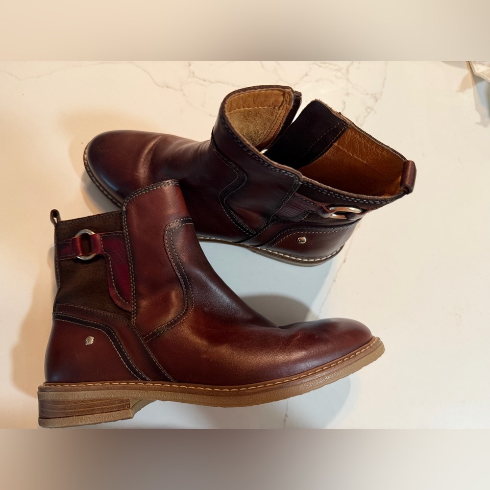 PIKOLINOS women Chukka Boots in Chestnut and Burgundy - Picture 2 of 16